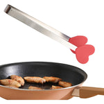 Cleste Creativ pentru Mancare, Flippy, Model Inimioare din Silicon, 14.5x3 cm, Rezistent la Temperaturi Inalte si