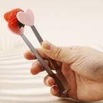 Cleste Creativ pentru Mancare, Flippy, Model Inimioare din Silicon, 14.5x3 cm, Rezistent la Temperaturi Inalte si
