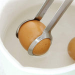 Cleste de Bucatarie, Flippy, Multifunctional, pentru Oua/Alimente/Salata, din Otel Inoxidabil, Gri