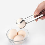 Cleste de Bucatarie, Flippy, Multifunctional, pentru Oua/Alimente/Salata, din Otel Inoxidabil, Gri