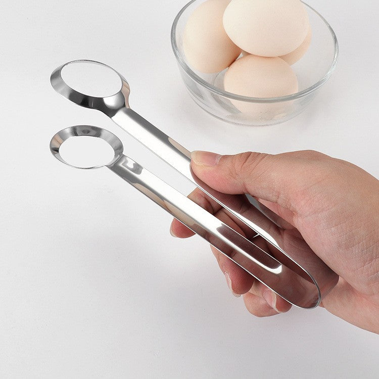 Cleste de Bucatarie, Flippy, Multifunctional, pentru Oua/Alimente/Salata, din Otel Inoxidabil, Gri