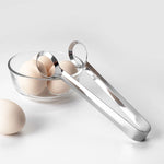Cleste de Bucatarie, Flippy, Multifunctional, pentru Oua/Alimente/Salata, din Otel Inoxidabil, Gri