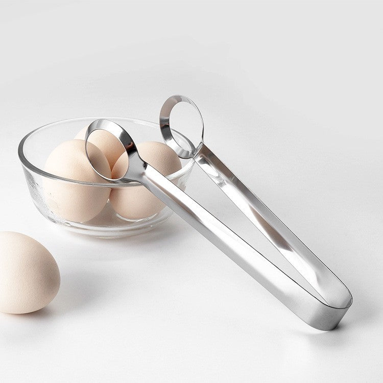 Cleste de Bucatarie, Flippy, Multifunctional, pentru Oua/Alimente/Salata, din Otel Inoxidabil, Gri