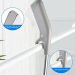 Cleste pentru Colectarea Deseurilor, Flippy, din Metal si Plastic, 77.5 cm, Fara Maini Murdare, Gri