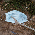 Cleste pentru Colectarea Deseurilor, Flippy, din Metal si Plastic, 77.5 cm, Fara Maini Murdare, Gri