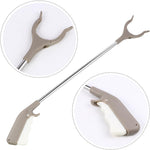 Cleste pentru Colectarea Deseurilor, Flippy, din Metal si Plastic, 77.5 cm, Fara Maini Murdare, Gri