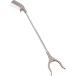 Cleste pentru Colectarea Deseurilor, Flippy, din Metal si Plastic, 96.5 cm, Fara Maini Murdare, Gri
