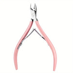 Cleste pentru Unghii si Cuticule, Flippy, din Otel Inoxidabil, Protectie Varf, 17 x 7 x 2 cm, Roz