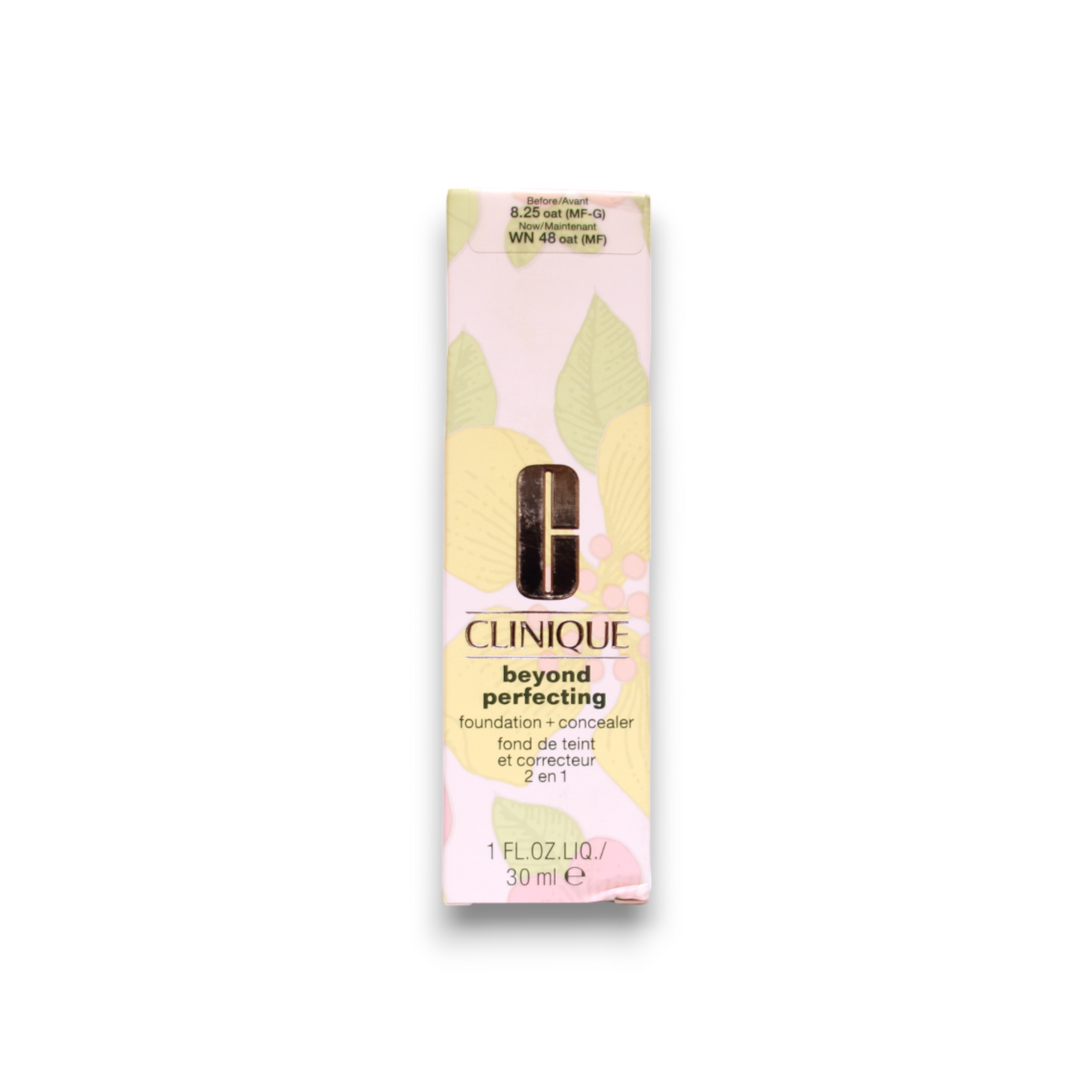 Clinique, Beyond Perfecting, Fără parabeni, Finisaj mat, Fond de ten lichid și corector 2-în-1, 48, Ovăz, 30 ml - Olmarkt