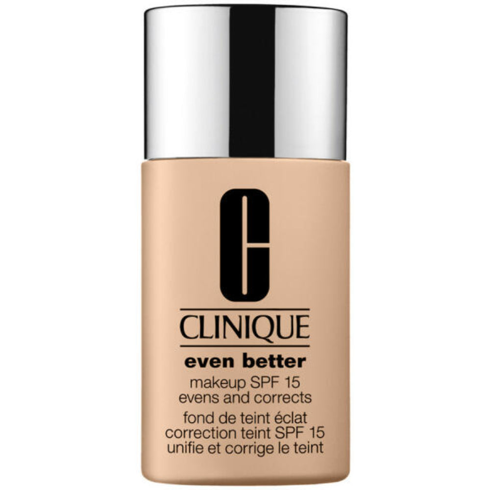 Clinique, Even Better, Fără parabeni, Hidratant, Fond de ten lichid, Chihlimbar, SPF 15, 30 ml