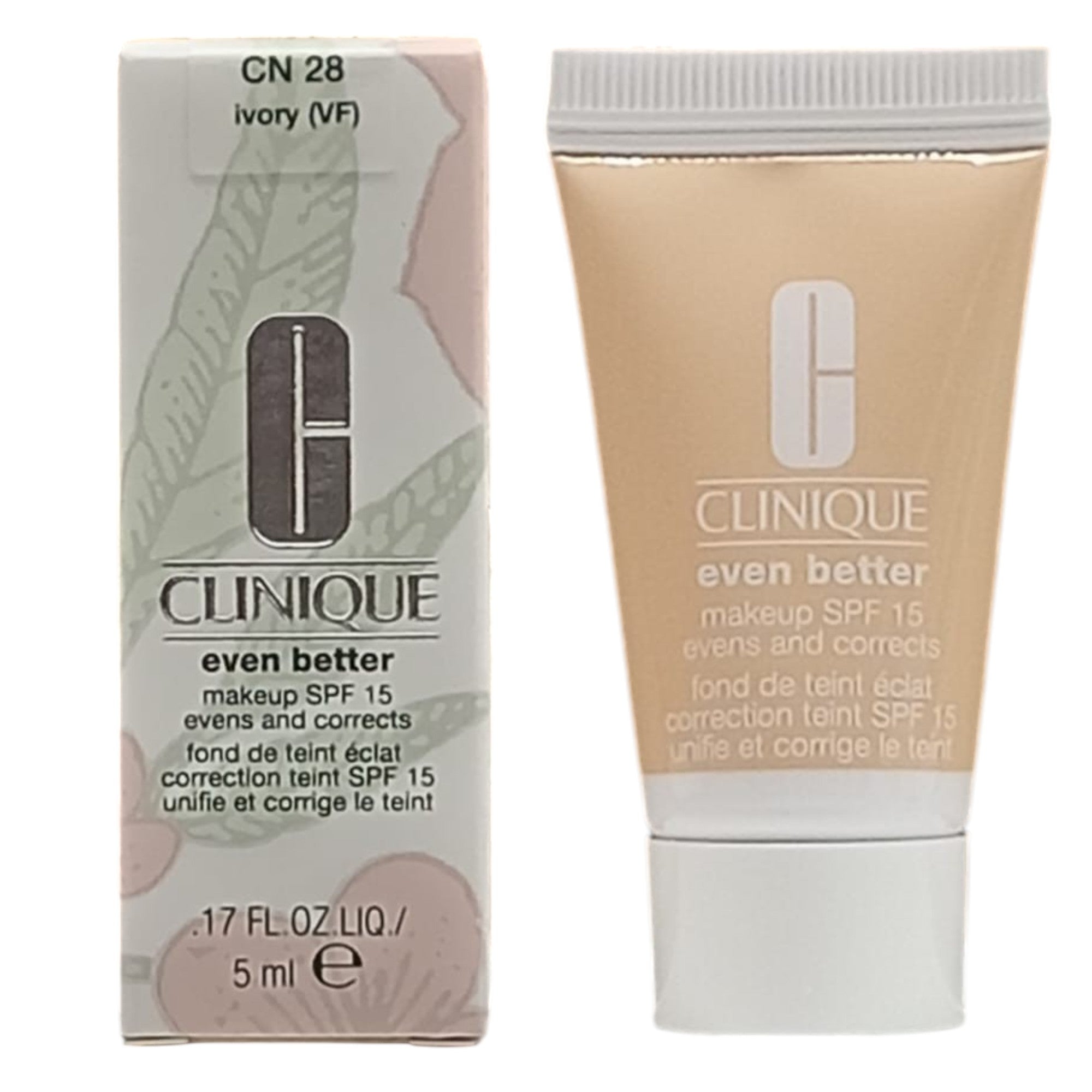 Clinique, Even Better, Fără parabeni, Hidratant, Fond de ten lichid, CN 28, Fildeș, SPF 15, 5 ml *Mostră - Olmarkt
