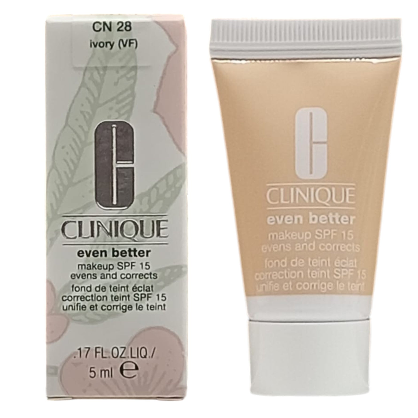 Clinique, Even Better, Fără parabeni, Hidratant, Fond de ten lichid, CN 28, Fildeș, SPF 15, 5 ml *Mostră - Olmarkt