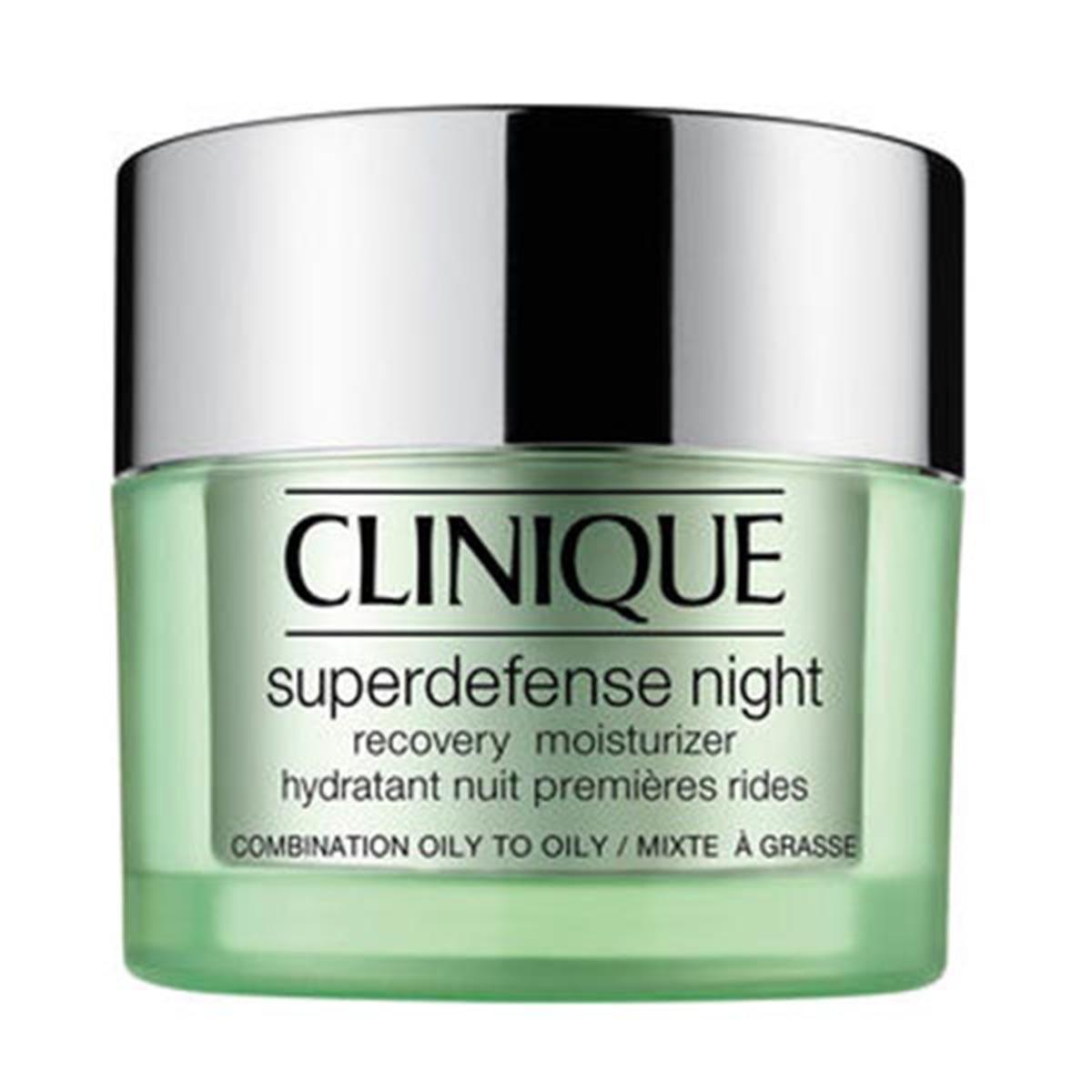 Clinique, Superdefense Night, Fără parfum, Hidratant, Noapte, Smântână, Pentru față, 50 ml