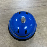Clopotel Metalic Multifunctional, Flippy, Albastru cu Imprimeu Smiley Face, 7.5x7.5x6.5 cm, Receptie, Restaurant,