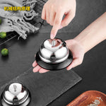 Clopotel sonerie metalica Flippy, pentru receptie hoteluri, baruri, restaurante, material metal si plastic, 6 x 10 cm,