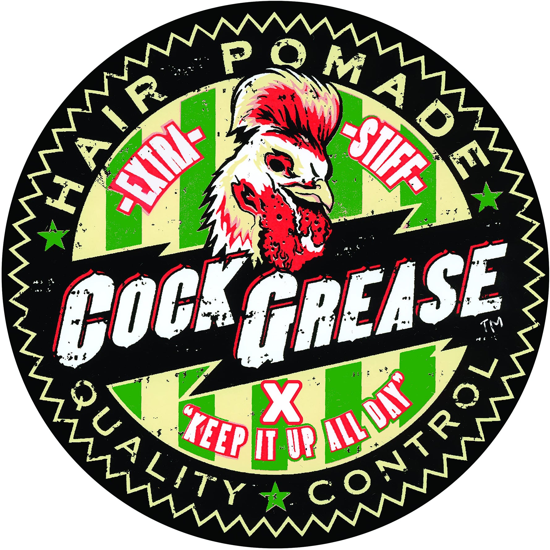 Cock Grease, Extra Slick No X, Pomadă pentru coafat, Finisaj lucios, Fixare extra, 100 g