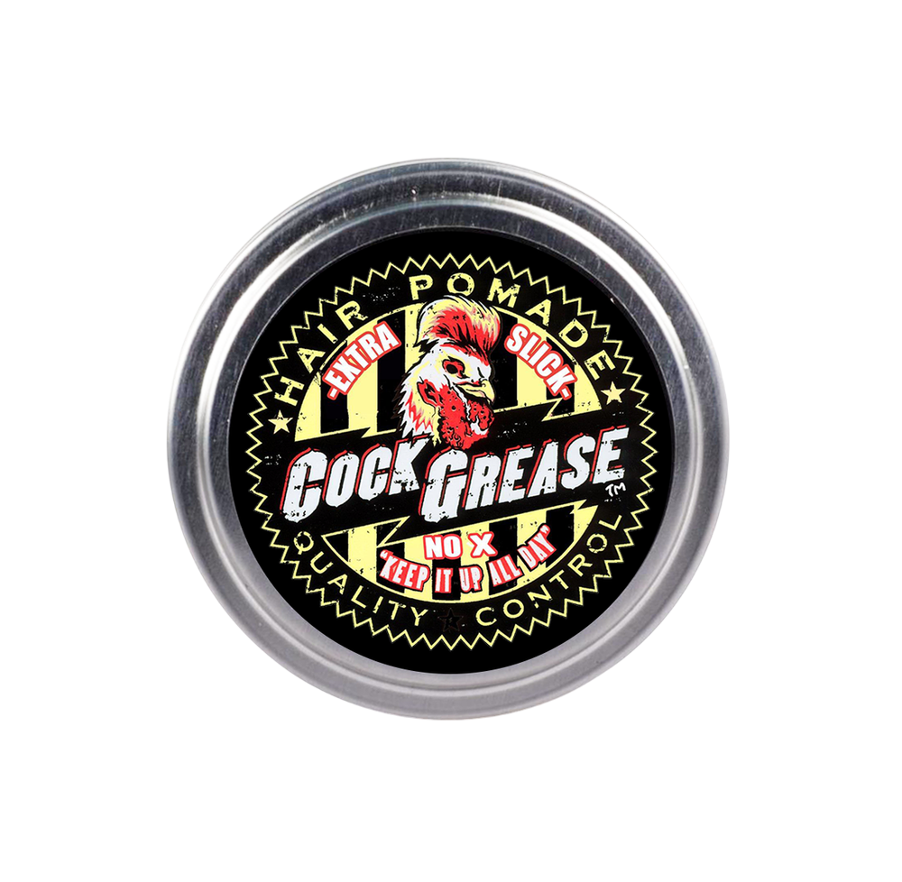 Cock Grease, Extra Slick No X, Pomadă pentru coafat, Finisaj lucios, Fixare extra, 50 g