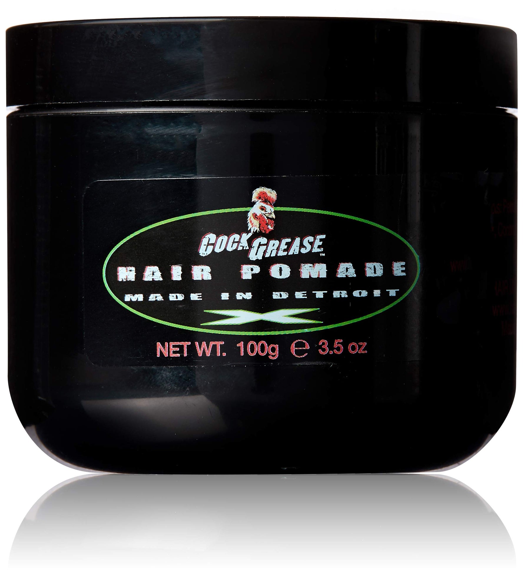 Cock Grease, Extra Stiff X, Pomadă pentru coafat, Finisaj lucios, Fixare extra, 100 g