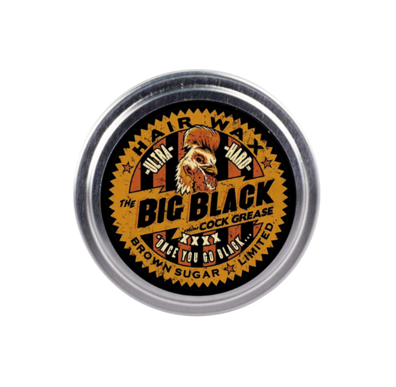Cock Grease, Ultra Hard The Big Black XXXX, Pomadă pentru coafat, Pentru definiție și textură, Strângere puternică, 100 g