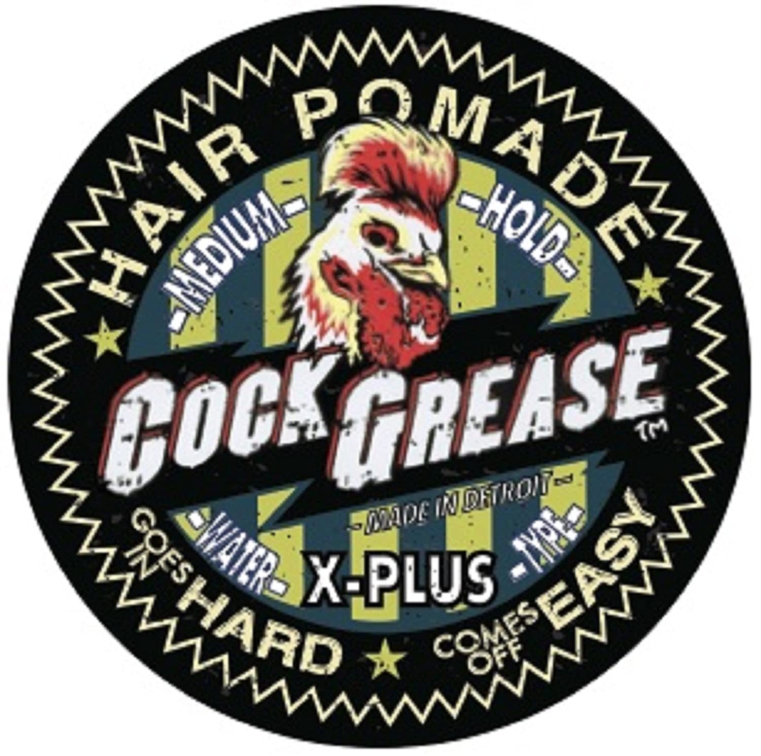Cock Grease, X Plus, Pomadă pentru coafat, Finisaj mat, Fixare medie, 50 g
