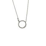 Colier Argint 925, Cerc Rasucit cu Zirconii 41 cm