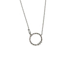 Colier Argint 925, Cerc Rasucit cu Zirconii 41 cm