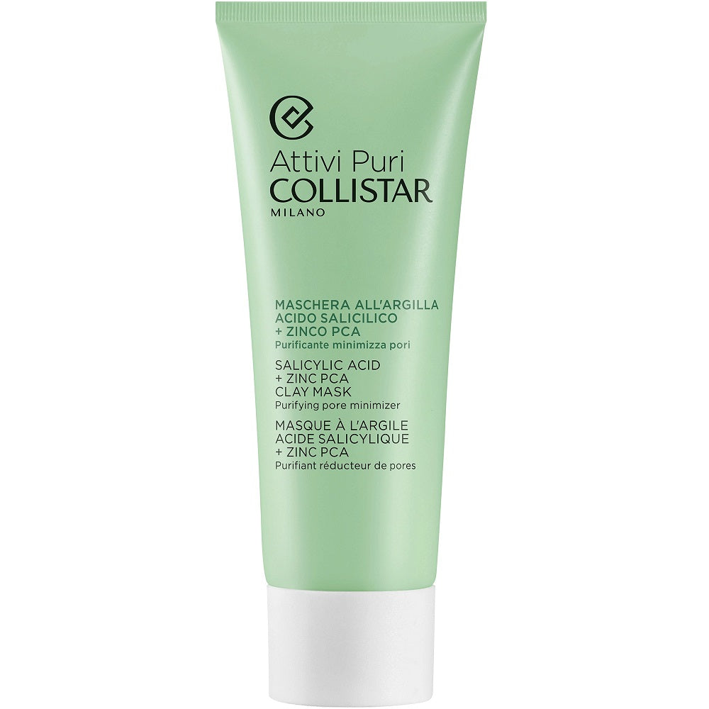 Collistar, Attivi Puri, Acid salicilic, Purificare, Mască de argilă, 75 ml