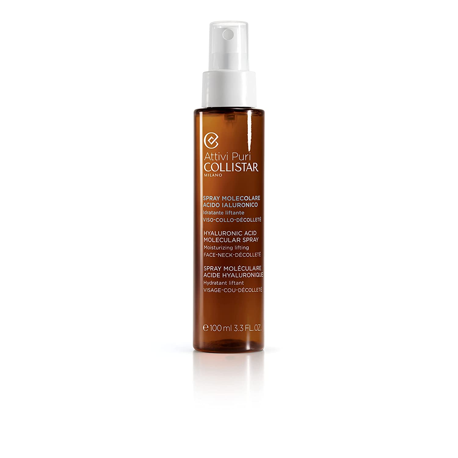 Collistar, Pure Actives, Acid hialuronic, Vitalizant, Zi & Noapte, Spray ocular, 15 ml
