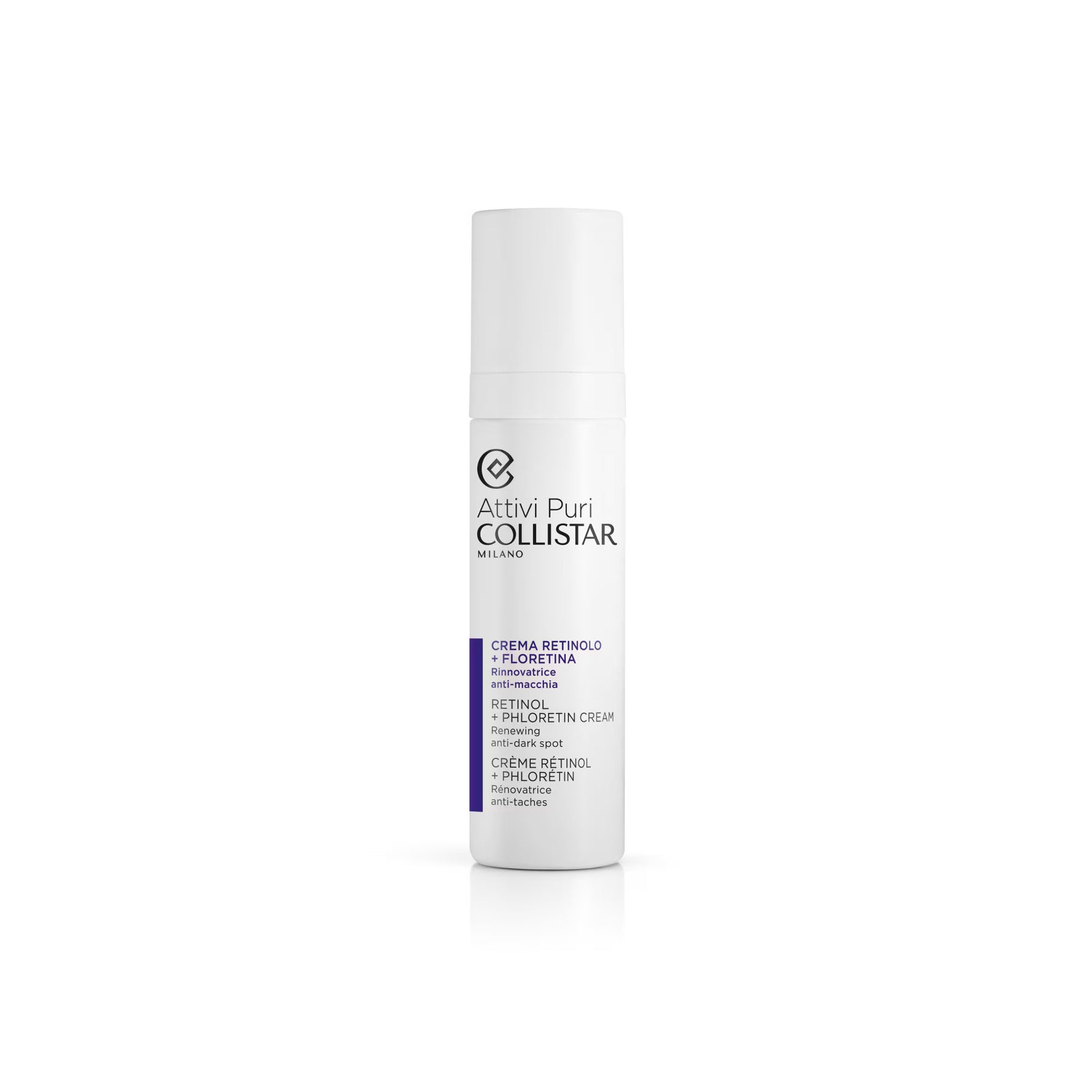 Collistar, Attivi Puri, Retinol + Phlorentin, Anti-pete întunecate, Smântână, Pentru față, 50 ml