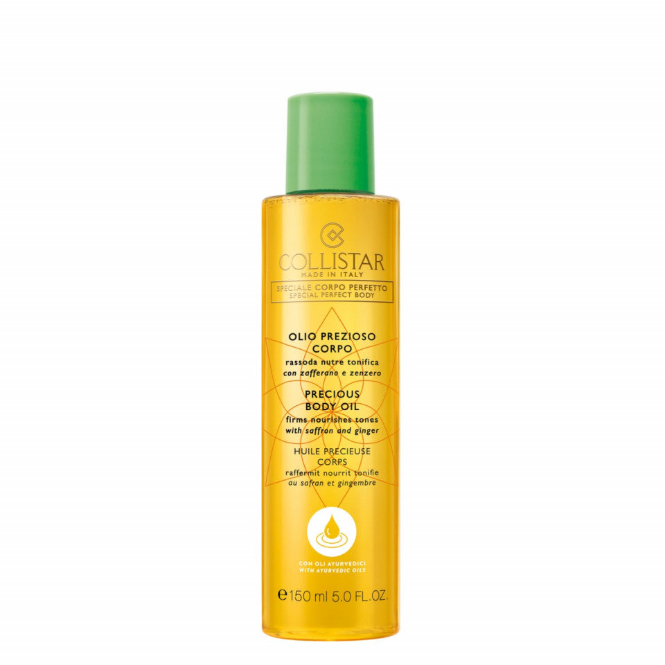 Collistar, Special Perfect Body - Precious, Șofran și Ghimbir, Întărește/Hrănește & Tonifică, Ulei de corp, Pentru corp, față și păr, Zi, 150 ml
