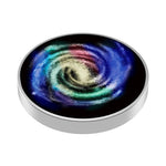 Spinner Giroscopic Metalic, Flippy, Jucarie Rotativa Anti-stres, Otel Inoxidabil, 3.8 x 0.6 cm, Efect Optic Galaxie,