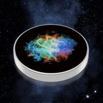 Spinner Giroscopic Metalic, Flippy, Jucarie Rotativa Anti-stres, Otel Inoxidabil, 3.8 x 0.6 cm, Efect Optic Galaxie,