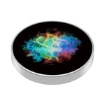 Spinner Giroscopic Metalic, Flippy, Jucarie Rotativa Anti-stres, Otel Inoxidabil, 3.8 x 0.6 cm, Efect Optic Galaxie,