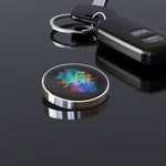 Spinner Giroscopic Metalic, Flippy, Jucarie Rotativa Anti-stres, Otel Inoxidabil, 3.8 x 0.6 cm, Efect Optic Galaxie,