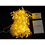 Sectiune Instalatie de Craciun, Flippy®, Tip Turturi, Fara Alimentator, 5m, 143 LED-uri, 8 Jocuri de Lumini, Fir