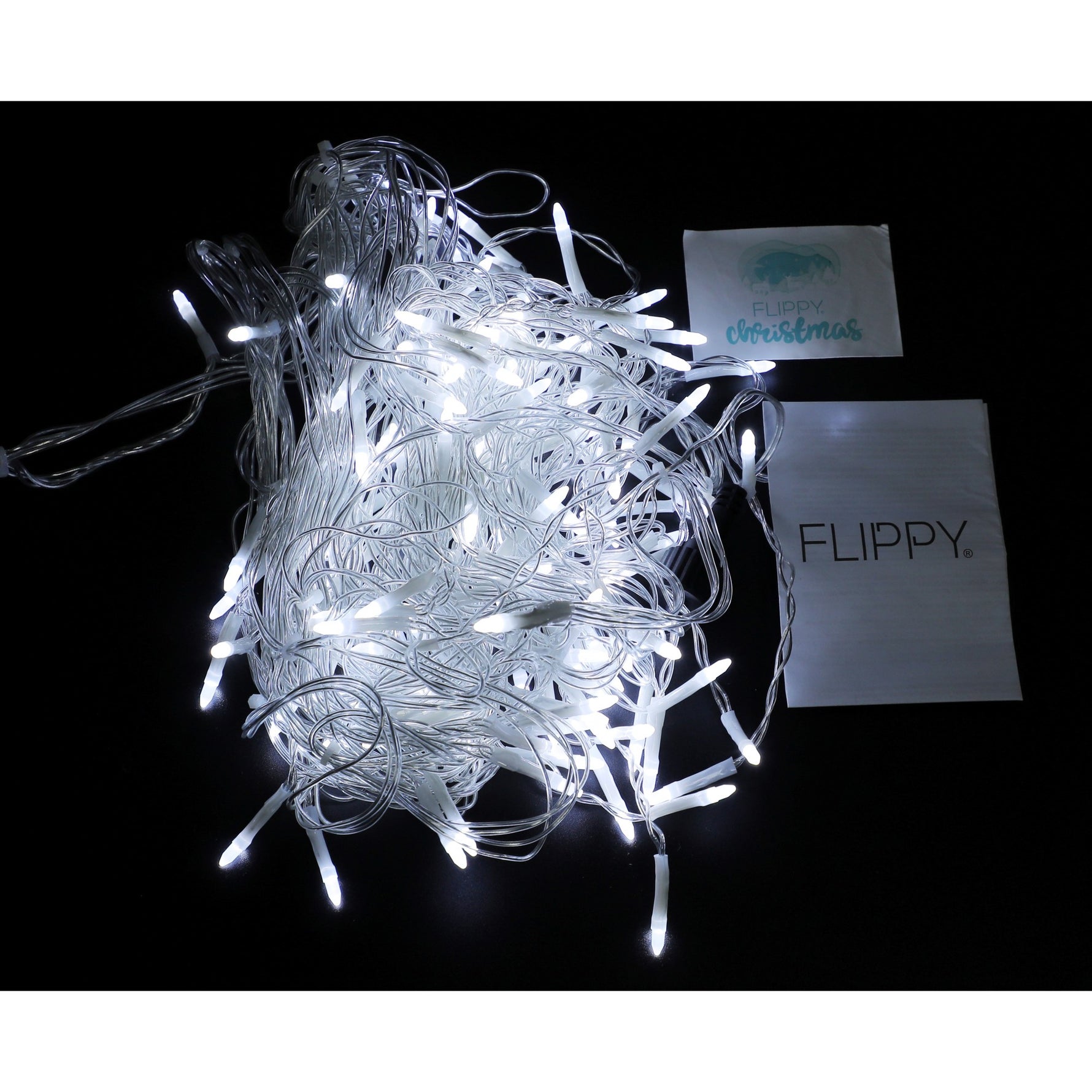 Componenta Instalatie de Craciun Flippy® Tip Franjuri, 8 jocuri de lumini Sectiune 5 m, 143 LED-uri, Interconectabila,