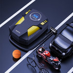 Compresor Auto Portabil cu Lanterna si Afisaj Electornic Flippy, DC 12V, 120W, 35L/min, Cablu de alimentare 3m, Pompa