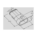 Conector cablu Superseal 1.5 tata mufa 3 pini IP67 TE Connectivity 282105-1
