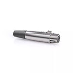 Conector XLR 3 pini mama metal NEDIS