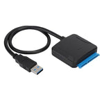 Convertor USB 3.0 la SATA 22pini HDD 2.5" /SSD-uri Plug&Play posibilitate alimentare 12VDC 5.5x2.1mm max.16TB