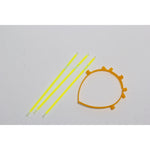 Cordeluta Decorativa, Flippy, din Plastic, Fluorescenta, Accesoriu Petrecere, Galben