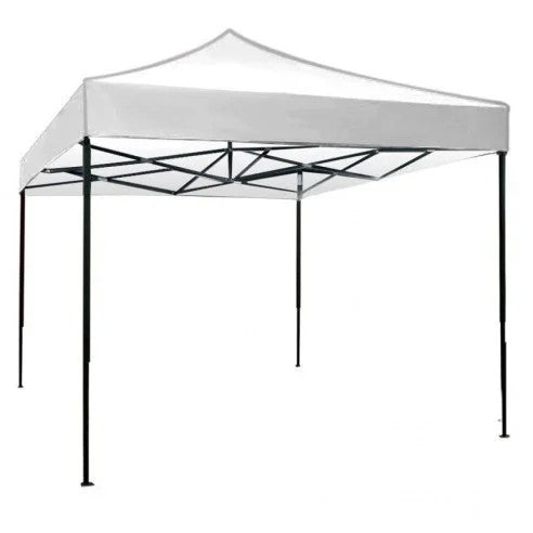 Cort pliabil pentru Evenimente, cadru metalic pentru curte si gradina, 2x3 m, Alb, Flippy