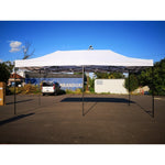 Cort Pavilion 3x6m Alb Pliabil Cadru Metal pentru Curte, Gradina, Evenimente