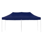 Cort Pavilion 3x6m Albastru Pliabil Cadru Metal pentru Curte, Gradina, Evenimente