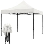 Cort pliabil pentru Evenimente, cadru metalic pentru curte si gradina, 2x2 m, Alb, Flippy