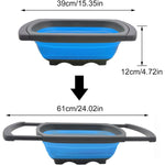 Cos de Scurgere Retractabil pentru Chiuveta, Flippy, cu Filtru, pentru Fructe si Legume, de Uz Casnic, 39x12 cm, Design