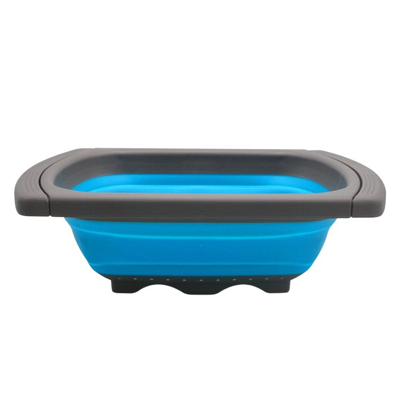 Cos de Scurgere Retractabil pentru Chiuveta, Flippy, cu Filtru, pentru Fructe si Legume, de Uz Casnic, 39x12 cm, Design
