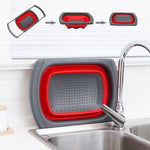 Cos de Scurgere Retractabil pentru Chiuveta, Flippy, cu Filtru, pentru Fructe si Legume, de Uz Casnic, 39x12 cm, Design