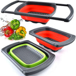Cos de Scurgere Retractabil pentru Chiuveta, Flippy, cu Filtru, pentru Fructe si Legume, de Uz Casnic, 39x12 cm, Design