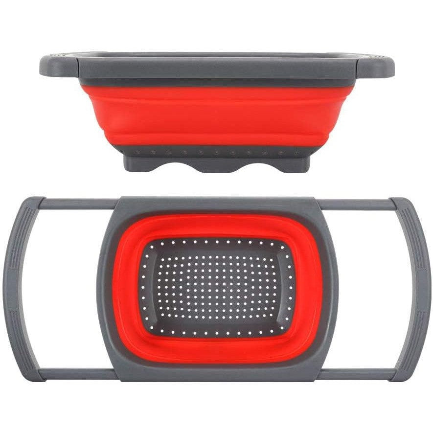 Cos de Scurgere Retractabil pentru Chiuveta, Flippy, cu Filtru, pentru Fructe si Legume, de Uz Casnic, 39x12 cm, Design